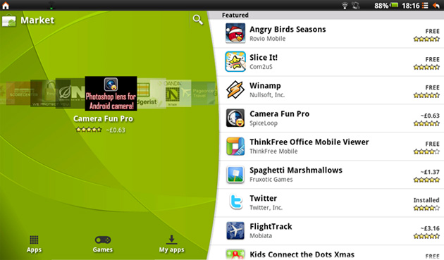 Android Market Gets a New Look android market tablet Android Market Gets a New Look