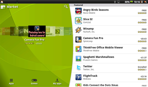 android market tablet Android Market Gets a New Look