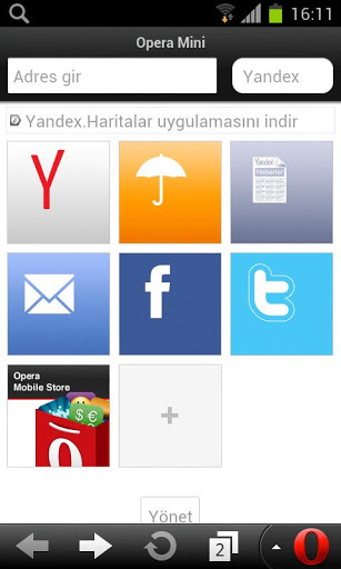 Yandex.Opera Mini indir - Android için İnternet Tarayıcı